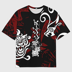 Футболка оверсайз мужская ТОКИЙСКИЕ МСТИТЕЛИ ТАТУ ЛОГО, цвет: 3D-принт