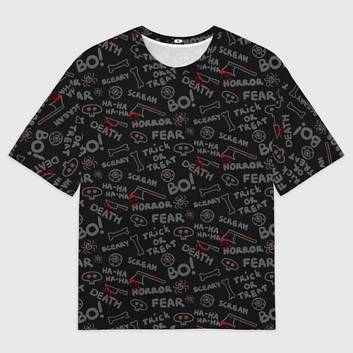 Мужская футболка оверсайз Sceary / 3D-принт – фото 1