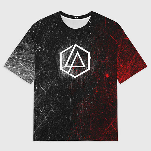 Мужская футболка оверсайз Linkin Park Logo Линкин Парк / 3D-принт – фото 1