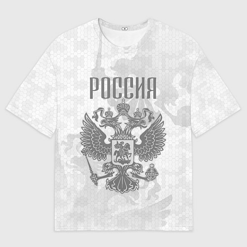Мужская футболка оверсайз Герб России / 3D-принт – фото 1