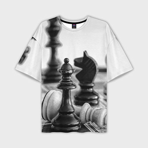 Мужская футболка оверсайз Шах и мат Шахматы / 3D-принт – фото 1