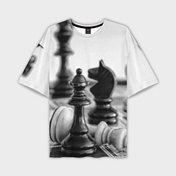 Мужская футболка оверсайз Шах и мат Шахматы