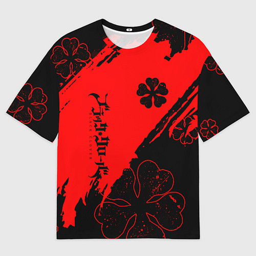 Мужская футболка оверсайз Чёрный клевер: Black clover / 3D-принт – фото 1