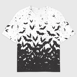 Футболка оверсайз мужская Летучие кровососы, цвет: 3D-принт