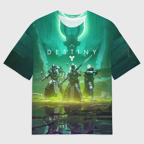 Мужская футболка оверсайз DESTINY 2 КОРОЛЕВА ВЕДЬМА САВАТУН / 3D-принт – фото 1