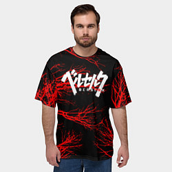 Футболка оверсайз мужская Berserk: Ветки деревьев, цвет: 3D-принт — фото 2