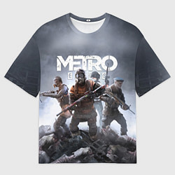 Мужская футболка оверсайз МЕТРО ИСХОД АРТЁМ ,ЯДЕРНАЯ ЗИМА METRO EXODUS