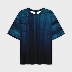 Мужская футболка оверсайз Gloomy forest