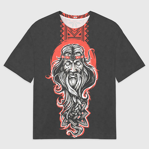 Мужская футболка оверсайз Сварог Славянский / 3D-принт – фото 1