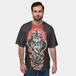 Футболка оверсайз мужская Сварог Славянский, цвет: 3D-принт — фото 2