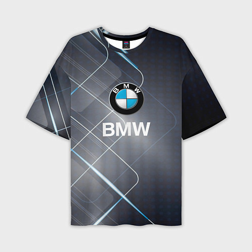 Мужская футболка оверсайз BMW Logo / 3D-принт – фото 1