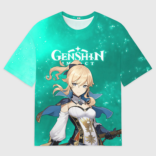 Мужская футболка оверсайз ДЖИНН ИЗ МОНДШТАДТА JEAN / 3D-принт – фото 1