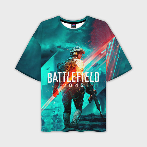 Мужская футболка оверсайз Battlefield 2042 игровой арт / 3D-принт – фото 1