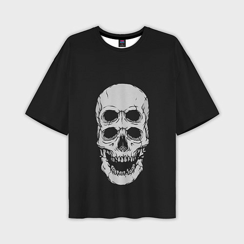 Мужская футболка оверсайз Terrible Skull / 3D-принт – фото 1