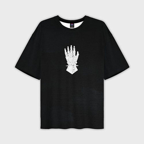 Мужская футболка оверсайз Железные руки цвета легиона / 3D-принт – фото 1