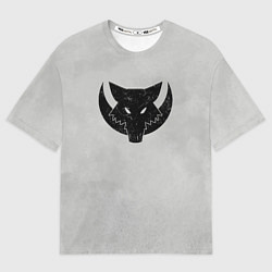 Мужская футболка оверсайз Лунные волки цвет легиона