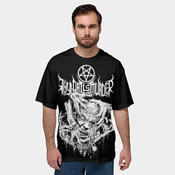 Футболка оверсайз мужская Thy Art Is Murder - Hate, цвет: 3D-принт — фото 2