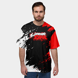 Футболка оверсайз мужская Friday Night Funkin - логотип игры, цвет: 3D-принт — фото 2