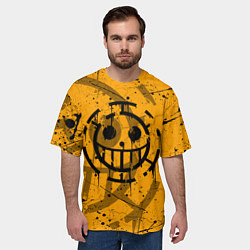 Футболка оверсайз мужская ONE PIECE ПИРАТЫ ЛОГО, цвет: 3D-принт — фото 2