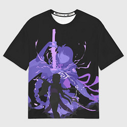 Футболка оверсайз мужская Genshin Impact Raiden, цвет: 3D-принт