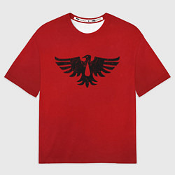 Мужская футболка оверсайз Кровавые Вороны цвет ордена