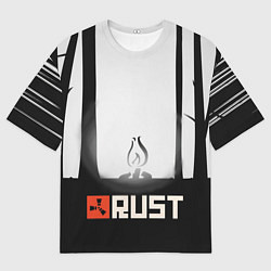 Мужская футболка оверсайз Огонёк из Раста