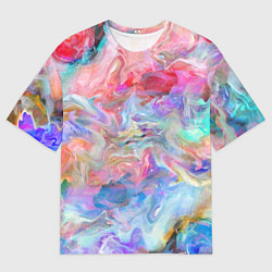 Футболка оверсайз мужская Радужное небо, цвет: 3D-принт