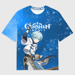 Мужская футболка оверсайз ЧУНЬ ЮНЬ CHONGYUN КРИО