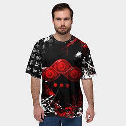 Футболка оверсайз мужская Король Захард Башня Бога Знак, цвет: 3D-принт — фото 2