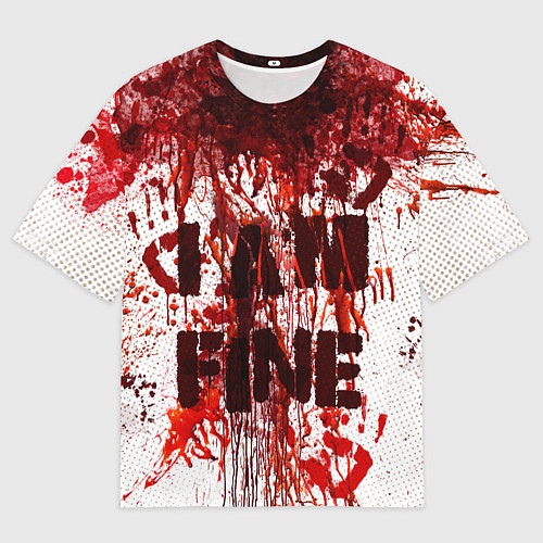 Мужская футболка оверсайз I АM FINE / 3D-принт – фото 1