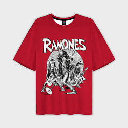 Футболка оверсайз мужская BW Ramones, цвет: 3D-принт