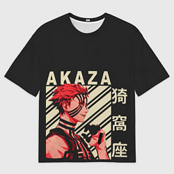 Мужская футболка оверсайз Клинок демонов Akaza