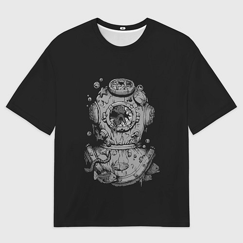 Мужская футболка оверсайз Sea Devil / 3D-принт – фото 1