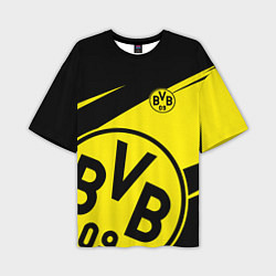 Футболка оверсайз мужская BORUSSIA BVB 09 LOGO, цвет: 3D-принт