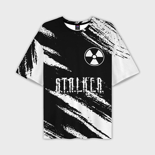 Мужская футболка оверсайз S T A L K E R 2: Тени Чернобыля / 3D-принт – фото 1