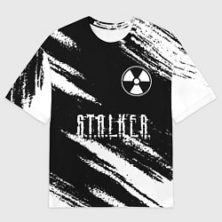 Футболка оверсайз мужская S T A L K E R 2: Тени Чернобыля, цвет: 3D-принт