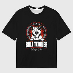 Футболка оверсайз мужская Бультерьер Bull Terrier, цвет: 3D-принт