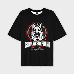 Мужская футболка оверсайз Немецкая Овчарка German Shepherd -1