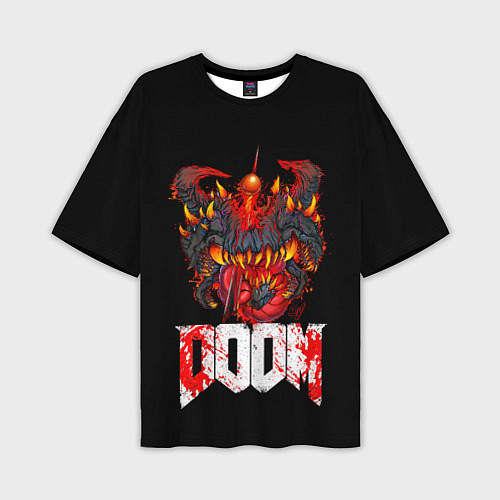 Мужская футболка оверсайз Какодемон Cacodemon Doom / 3D-принт – фото 1