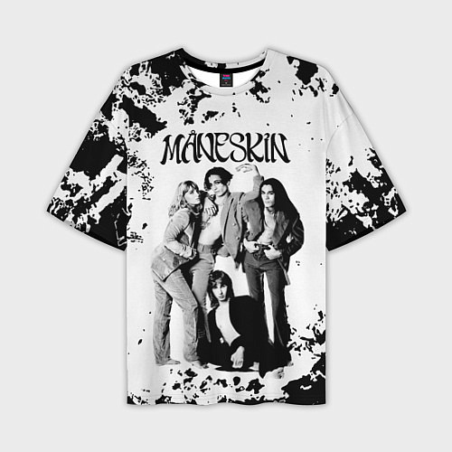 Мужская футболка оверсайз Maneskin Монэскин, рок - группа / 3D-принт – фото 1
