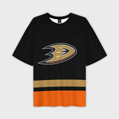 Мужская футболка оверсайз Anaheim Ducks Анахайм Дакс / 3D-принт – фото 1