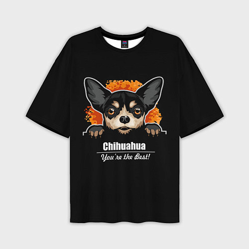 Мужская футболка оверсайз Чихуахуа Chihuahua / 3D-принт – фото 1