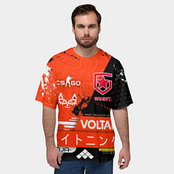 Футболка оверсайз мужская GAMBIT cs:go Blood Sport, цвет: 3D-принт — фото 2