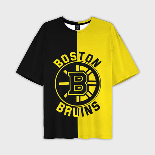 Мужская футболка оверсайз Boston Bruins, Бостон Брюинз / 3D-принт – фото 1