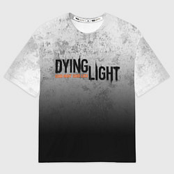 Мужская футболка оверсайз DYING LIGHT ТРЕЩИНЫ GOOD NIGHT AND GOOD LUCK