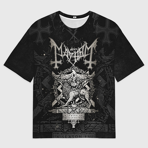 Мужская футболка оверсайз MAYHEM - A Season In Blasphemy / 3D-принт – фото 1