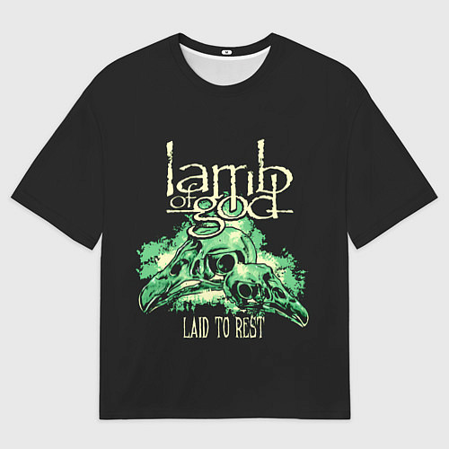 Мужская футболка оверсайз Laid to rest / 3D-принт – фото 1