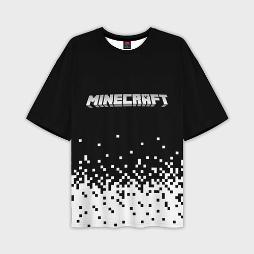 Мужская футболка оверсайз Minecraft Майнкрафт логотип / 3D-принт – фото 1