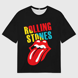 Футболка оверсайз мужская Роллинг Стоунз Rolling Stones, цвет: 3D-принт