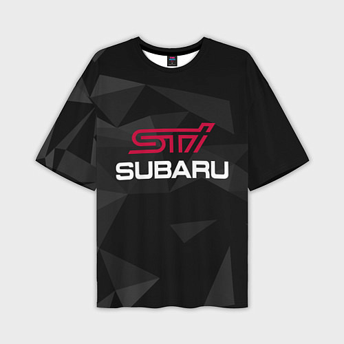 Мужская футболка оверсайз SUBARU STI, СУБАРУ / 3D-принт – фото 1